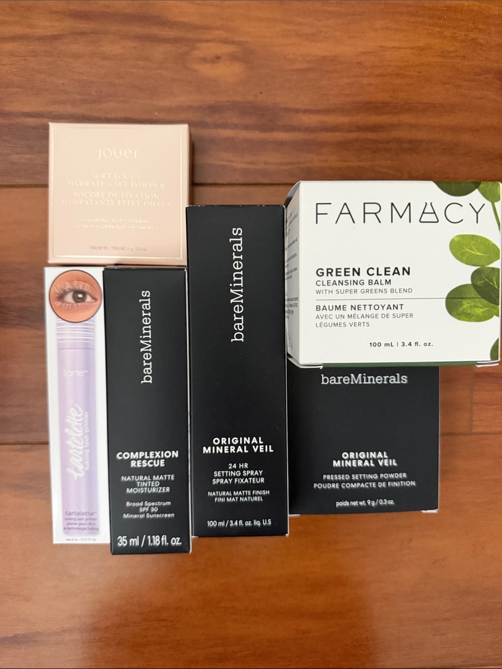 6 Item Bundle — Jouer, Tarte, BareMinerals, Farmacy
